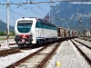 La E 403 005 in spinta al treno utilizzato per le corse prova in Pontebbana, in partenza da Gemona del Friuli. (27/05/2011; foto Enrico Ceron / tuttoTreno)