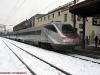 L'ETR 480 38 mentre parte da Bolzano per Roma espletando l'ES 9311, soppresso dal 14/12/2008. (12/12/2008; Â© foto Paolo Bartolomei / tuttoTreno)