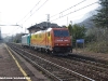 Le E 483 020 e 019 inrientro da Domodossola ad Asti dopo aver effettuato un invio di carrozze verso la Germania. (Cuzzago, 08/04/2010; foto Paolo Di Lorenzo / tuttoTreno)