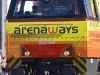 Un particolare del frontale della G 2000 33 di Arena Ways con la nuova livrea definitiva. (Livorno, 31/07/2010; foto Frank Andiver / tuttoTreno)