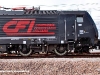 Il logo di Compagnia Ferroviaria Italiana sulla E 189 409 CFI. (Melzo Scalo, 26/04/2010; foto Alessandro Destasi / tuttoTreno)