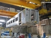 la prima cassa dell'AGV per NTV in lavorazione in lavorazione nello stabilimento Alstom de La Rochelle. (11/06/2009; foto Alstom/ tuttoTreno)