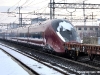 Il primo AGV per l'impresa Nuovo Trasporto Viaggiatori in dalla Francia per effettuare il ciclo di prove prima della messa in servizio. (19/12/2010; foto Marco Cacozza / Alstom / tuttoTreno)
