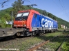 La E 484 001SR di SBB Cargo Italia alla testa di un merci Bellinzona-Gallarate in transito a Maccagno, nel tratto tra Luino e il confine italo-svizzero. (19/05/2010; foto Paolo Di Lorenzo / tuttoTreno)