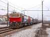 Le D 753 007 e 003 di Sistemi Territoriali alla testa del merci Villa Opicina-Rovigo. (Prosecco, 20/03/2010; foto Paolo Visintini / tuttoTreno)