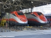 Presentazione delle nuove classi del Frecciarossa: gli ETR 500 34 e 44 in manutenzione all'IMC di Napoli. (Napoli, 24/11/2011; Maurizio Pannico / TuttoTreno)