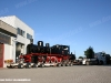 La 240 05 delle Ferrovie Nord Milano, ora nel parco di Trenord, sul carrello stradale prima della partenza dallo stabilimento della Lucato Termica a Castelletto Monferrato. (10/08/2011; foto Lucato Termica / tuttoTreno)