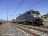 La E 189 986 dell'impresa ISC impegnata nel trasferimento dell'ETR 575 009. (Fara Sabina, 25/02/2012; foto Gianluca Detti / tuttoTreno)