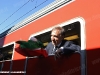 Il Ministro della Difesa La Russa a bordo del Treno dell'Eroe, rievocazione del Treno del Milite Ignoto del 1921. (Cervignano, 29/10/2011; foto Luigi Mighali / tuttoTreno)