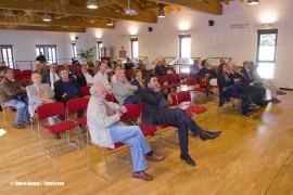 Un momento del convegno commemorativo per i 100 anni della linea Reggio Emilia - Ciano d'Enza. (Ciano, 09/10/2010; © Marco Bruzzo / tuttoTreno)
