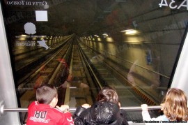 In viaggio nella Metropolitana di Torino tra Lingotto e Spezia, nella nuova tratta. (06/03/2011; foto Angelo Nascimbene / tuttoTreno)