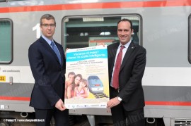 Un momento della presentazione dell'offerta estiva Trenitalia - Albergatori di Rimini e Riccione, che si è tenuta stamane a Milano Centrale. (20/04/2011; © Ferrovie dello Stato / tuttoTreno)