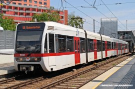 La linea U6 Floridsdorf - Siebenhirten di Vienna, realizzata in parte dalla riconversione della Stadtbahn che attraversava la città. L'argomento dello sviluppo delle LRT (Light Rail Transit) sarà uno dei temi trattati da MoTe2011. (foto MobilityTech / tuttoTreno)